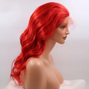 Natural Hair Line 100% Human Hair Red Wig