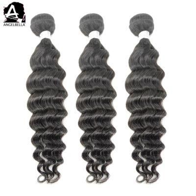 Angelbella New Styles Romance Wave Hair Bundles 1b# Remy Hair Weft