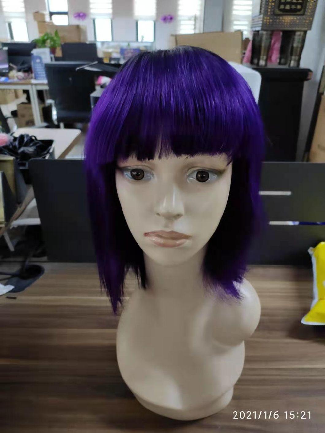 Raw Brazilian 100% Human Hair Colored Bob Wigs