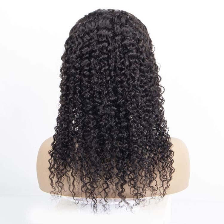 Wholesale None Lace Machine Made U-Part Curly Human Hair Wigs