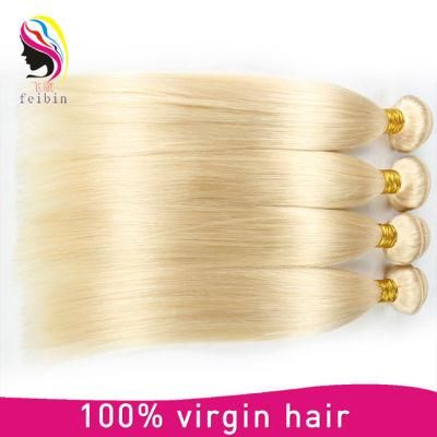 Mongolian Straight Blond Human Hair Virgin Hair Weaving