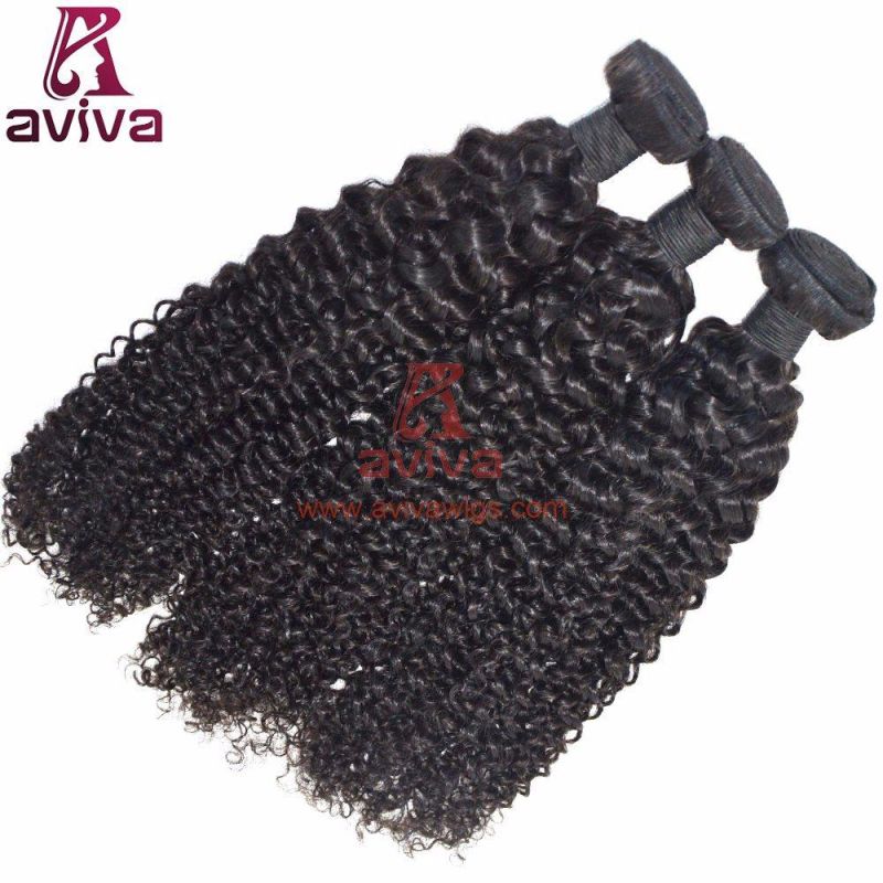 Brazilian Virgin Remy Hair Weave Double Drown Human Hair Kinky Curl Weave