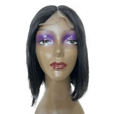 Cheap Brazilian Human Hair T Part 4*1 Lace Bob Wig