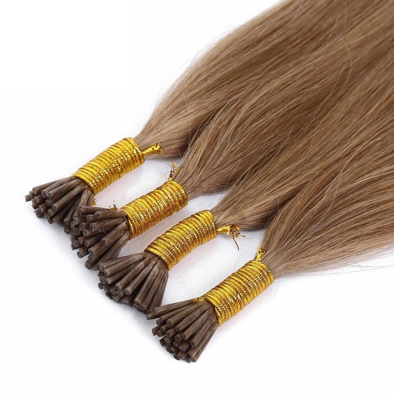 Fast Shipping Baby Hair Virgin Full Cuticle Aligned Micro Faux Locs Raw I Tip Indian Hair Extensions