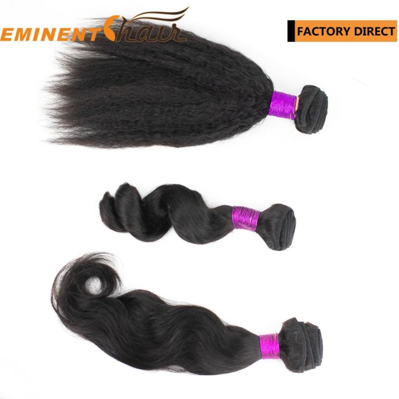 Virgin Human Hair Weft Silky Straight Hair Human Remy Hair Weaving