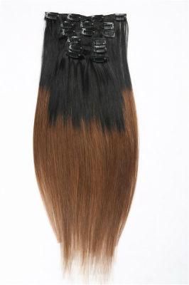 Top Quality Clips on Human Hair Extension Natural Hair