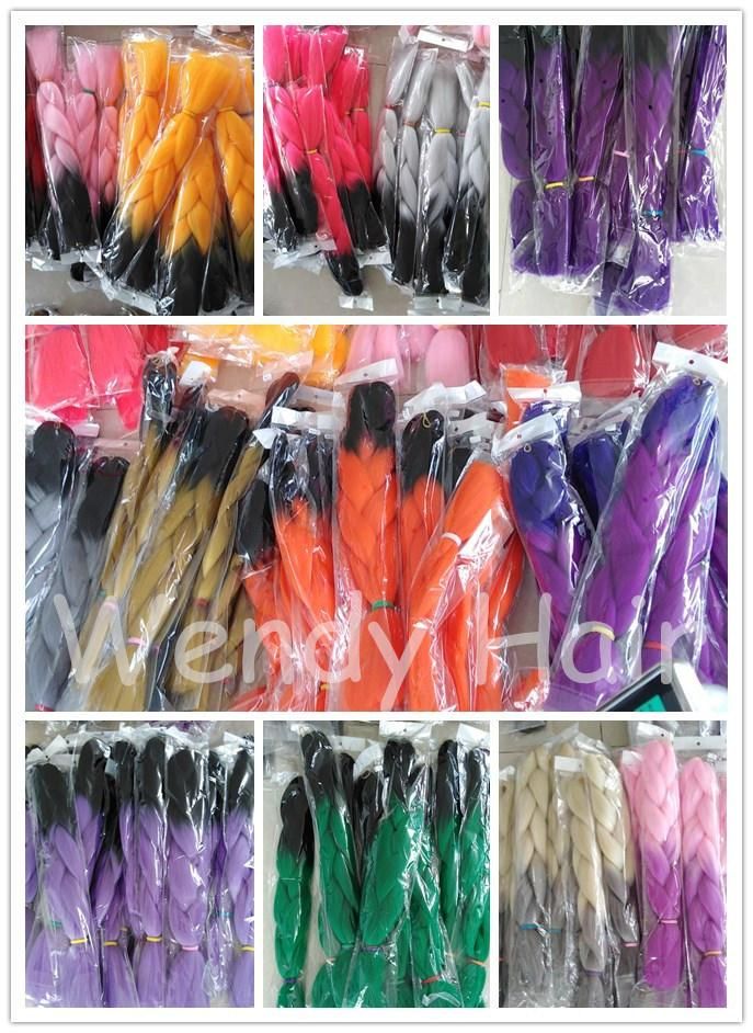 Jumbo Braid Synthetic Hair Extension Synthetic Fiber Hair Clip