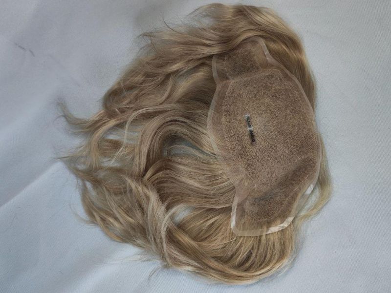 2022 Most Popular Fine Welded Mono Human Hair Wig Made of Human Remy Hair