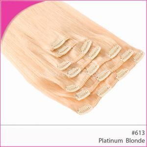 Wholesale Indian Blond Virgin Hair Clips in Hair