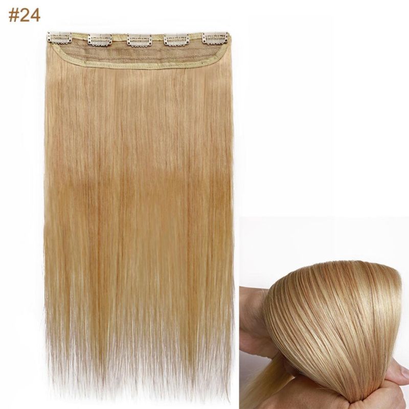 10-24 Remy Human Hair Clip in Straight Clip in Human Hair Extensions Around Head Hair Extensions Multi Color 18 Inches