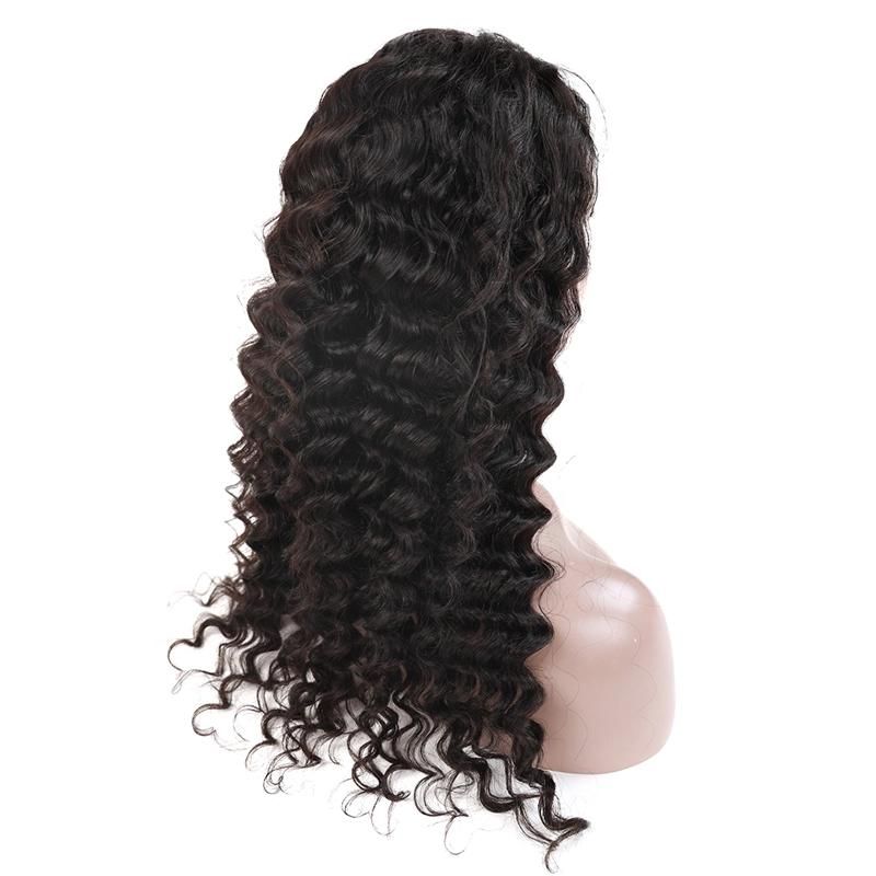 Deep Wave Virgin Brazilian Human Hair Lace Wig