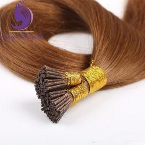 Medium Brown Color Remy Pre Bonded Keratin I Tip Hair Extension