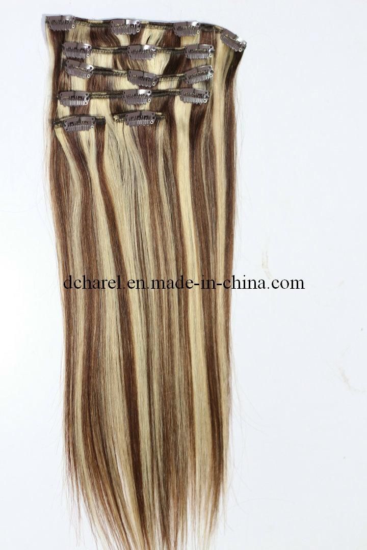 100%Remy Human Hair Clip on Hair Extension (BHF-CP005)
