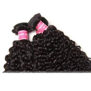 Keratin Curly Braiding Hair Human Hair Weave Extension with Closure