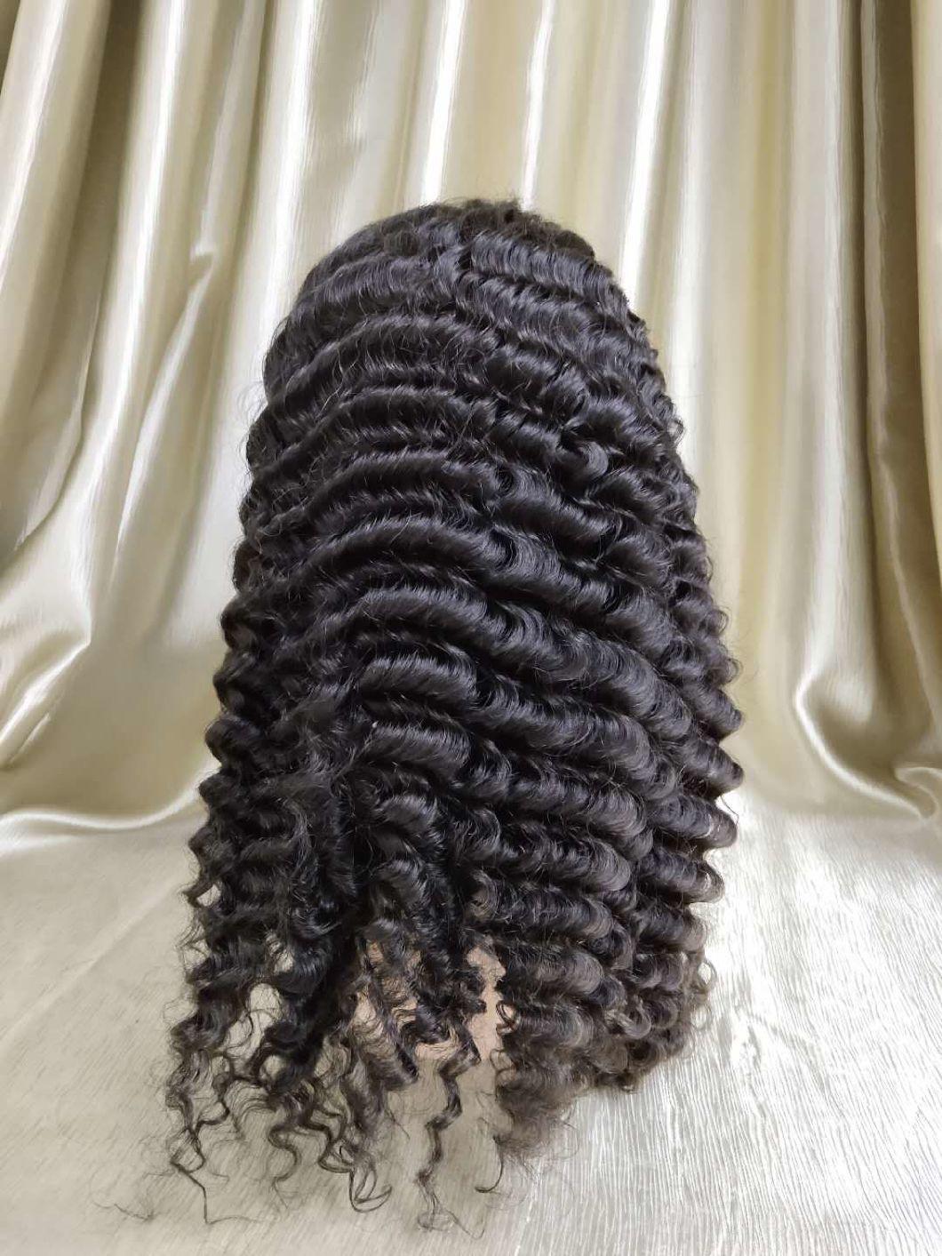 New Arrival 130% 150% 180% Density Human Hair Wig 13*4 Lace Frontal Wig Water Wave Pre-Plucked Wig for Black Women