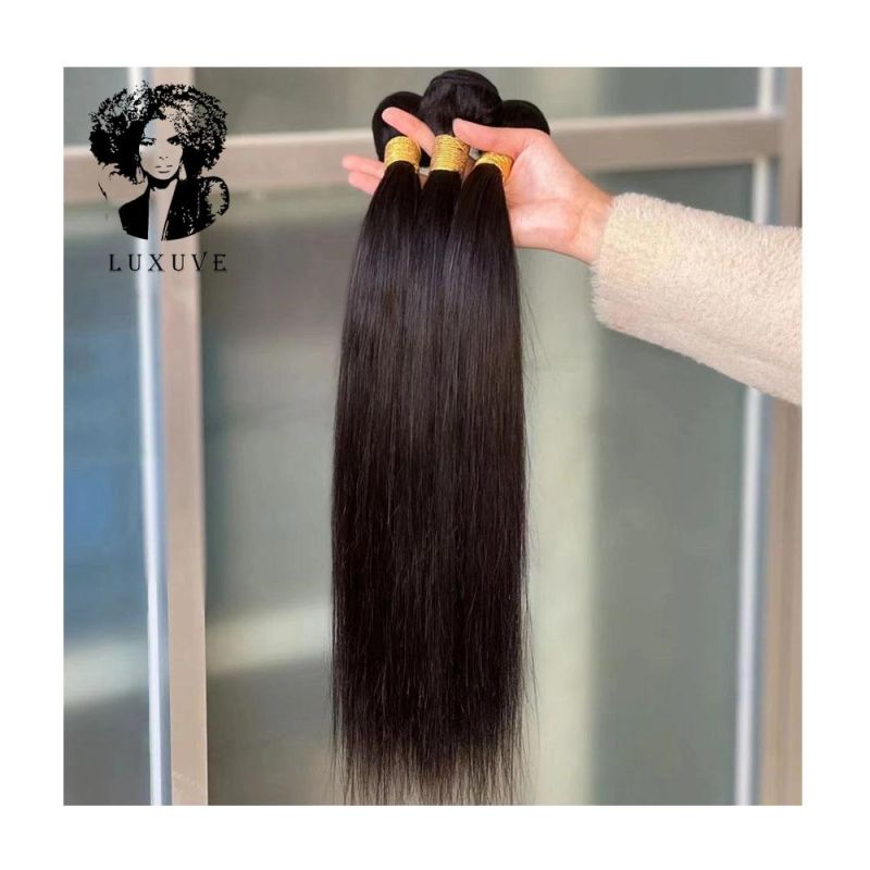 Factory Wholesale 10A 12A 40 Inch Virgin Brazilian Hair, Brazilian Human Hair Bundle, Bone Straight Human Hair Extensions