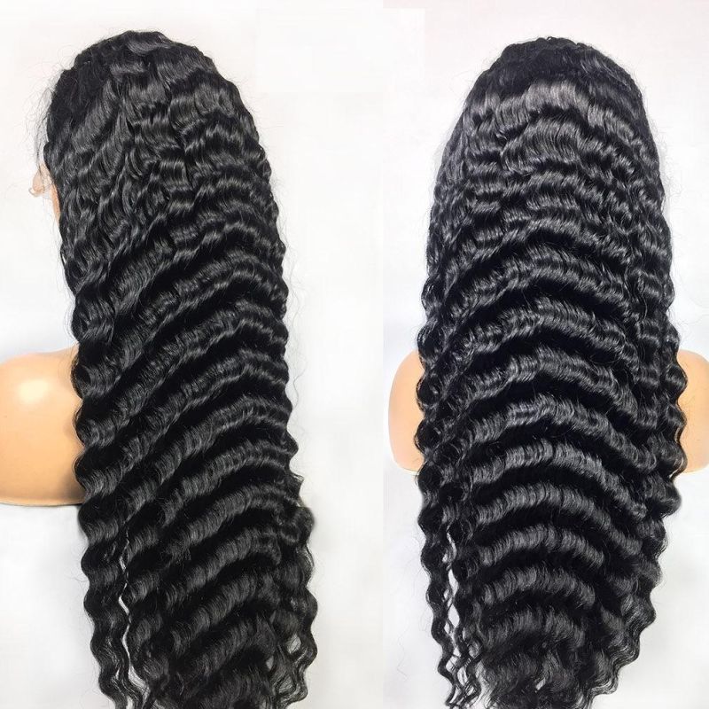18 Inch Brazilian Loose Deep Wave Wig Remy 13X6 Lace Front Human Hair Wigs for Women