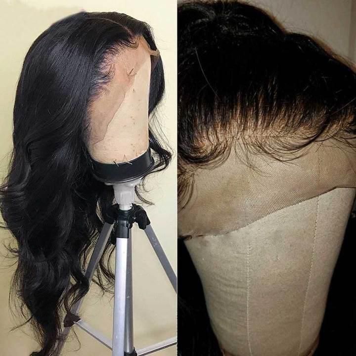 150% 13*4 Brazilian Virgin Human Hair 360lace Front Wigs