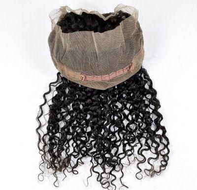 Virgin Human Hair 360 Lace Closure at Wholesale Price (Curly)
