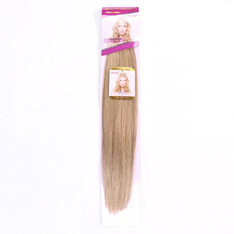 Light Brown Clip on Hair Extension