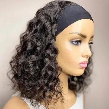 Wholesale Remy Human Hair Headband Wig, Headband Wig Human Hair for Black Women, 150% 180%Density Curly Headband Human Hair Wig