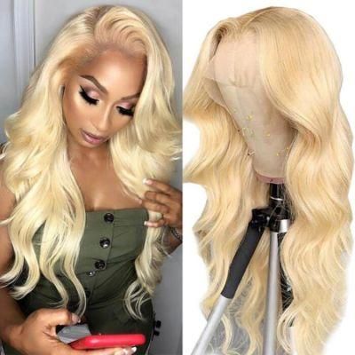 Raw Virgin Brazilian Human Hair 12A Grade Transparent HD Full Lace Blonde 613 Bob Human Hair Wigs