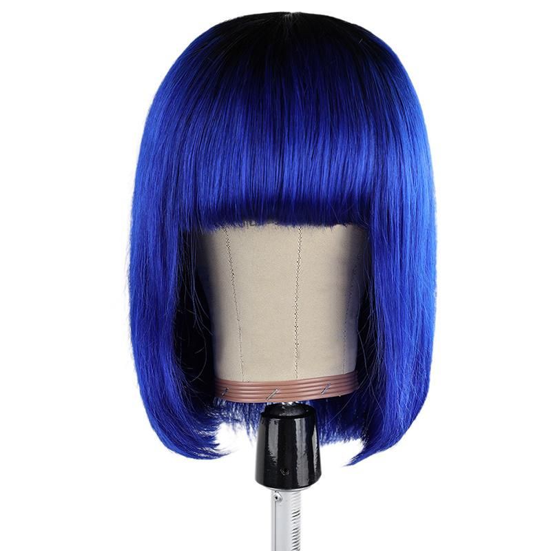 Large Stock Wholesale Human Hair Bob Wigs with Fringe