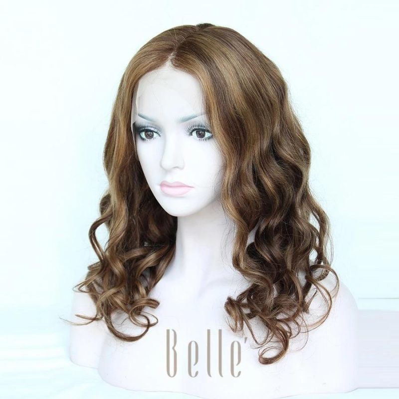 Belle Top Quality 100% Human Virgin Hair Lace Front Wigs