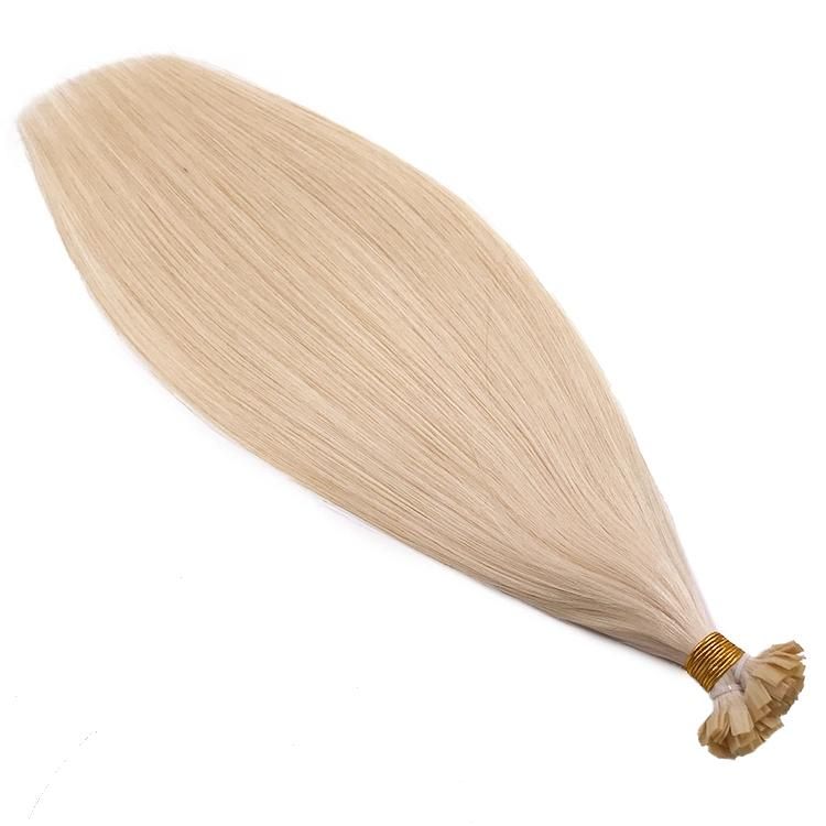 12A Raw Remy Virgin European Hair Double Drawn Flat Tip Human Hair Extension #613