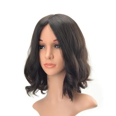 Short Layer Wavy European Hair Jewish Wig