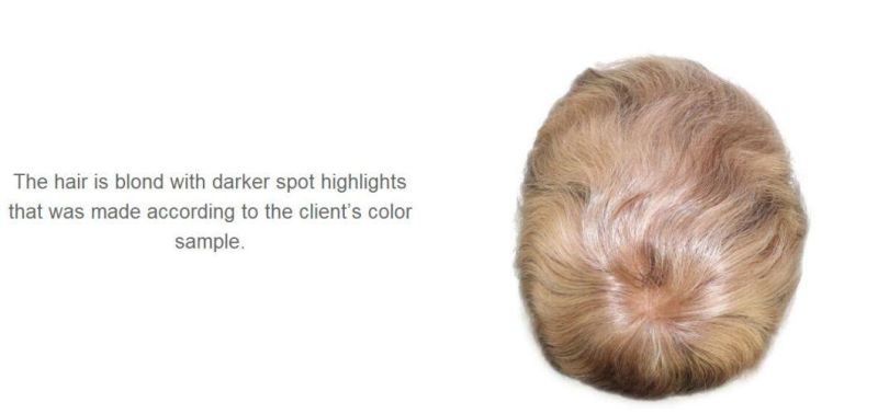 Men′s Toupee Wigs - Full French Lace Bleached Knots