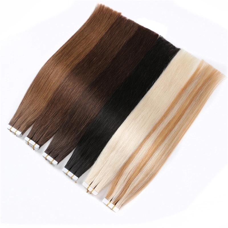 Brazilian Virgin Human Hair Type and Skin Weft Hair Extension Type Ombre Remy Tape Hair Extension