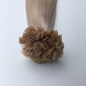 Grey# Pre Bonded Keratin Flat Tip Brazilian Virgin Remy Human Hair Extensions