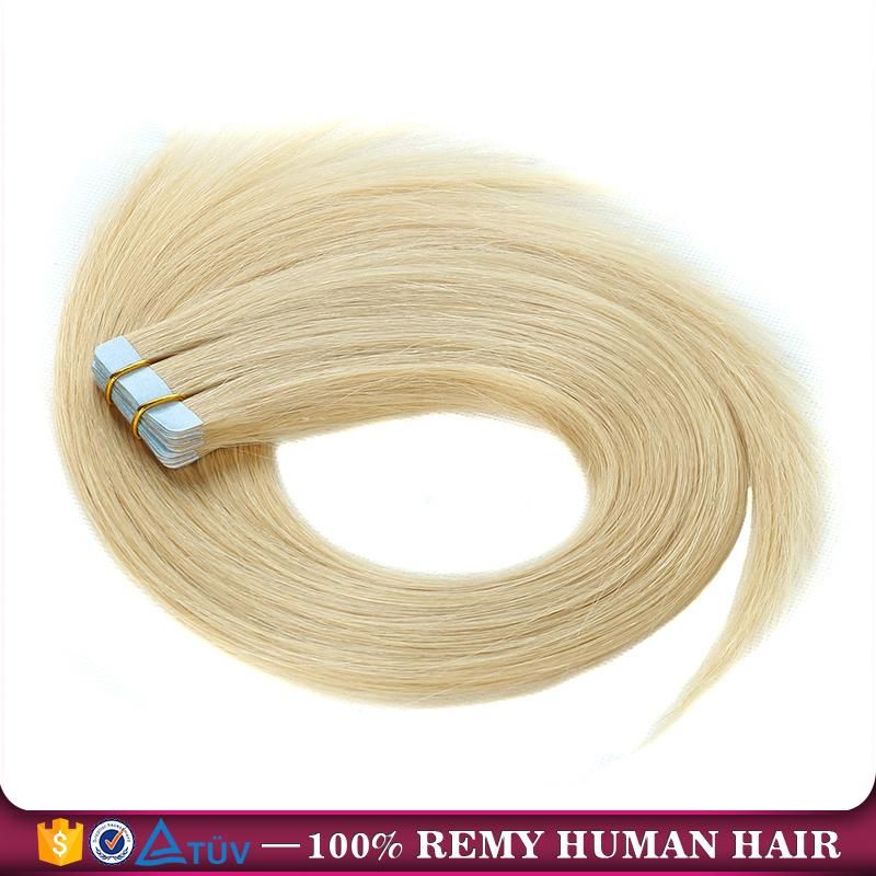 Natural Indian Virgin Hair with 613 Blonde Tape in Hair Extensions