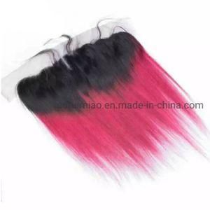 Popular Human Hair Products 100% Raw Virgin Ombre Remy Indian Hair Lace Frontal Closure