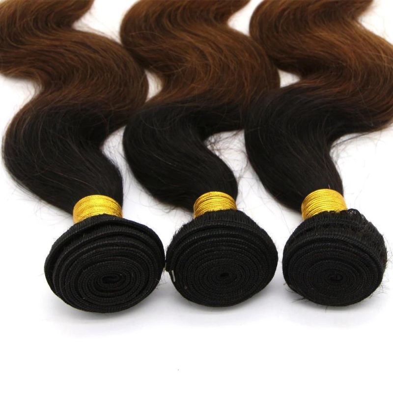 1b/4/27 Body Wave Brazilian Remy Human Hair Weave with Closure