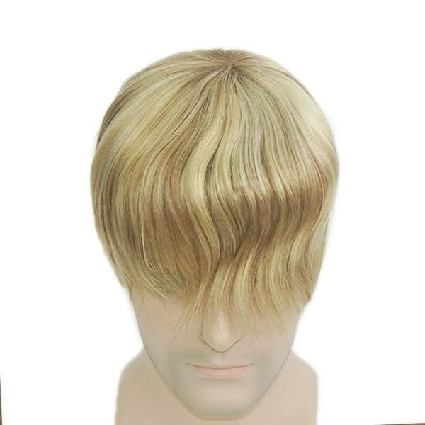 Mono with PU Coating Around Fashion Highlight Color Hair Systems