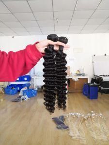 Natural Black #1b Color 100% Human Remy Hair for Straight Body Wave Deep Wave Curly Hair Bundles