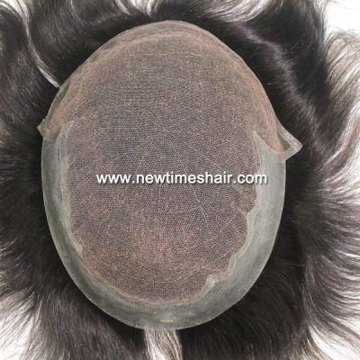 Men&prime;s Toupee - Lace and PU Cobination - Providing Durbality and Comfort