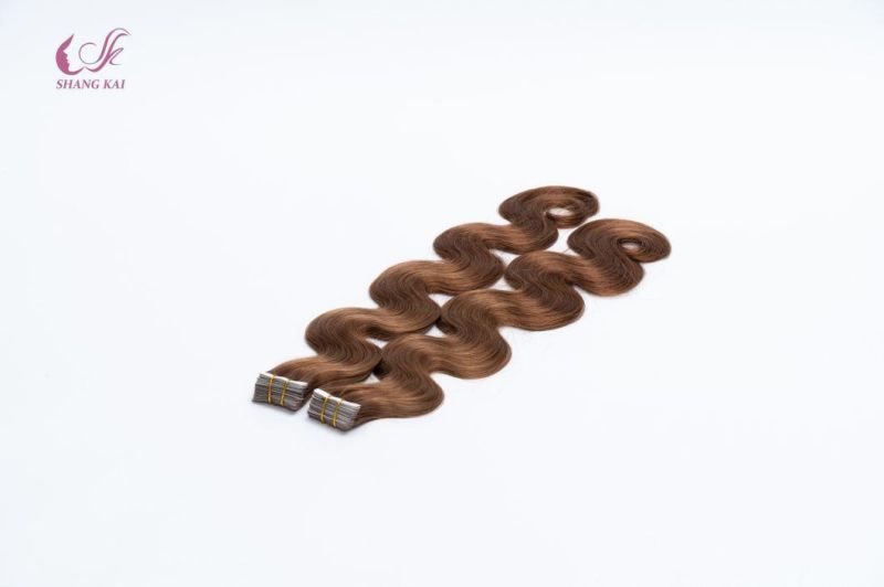 Wholesale Factory Price Human Hair Wavy Hair Tapes Hair