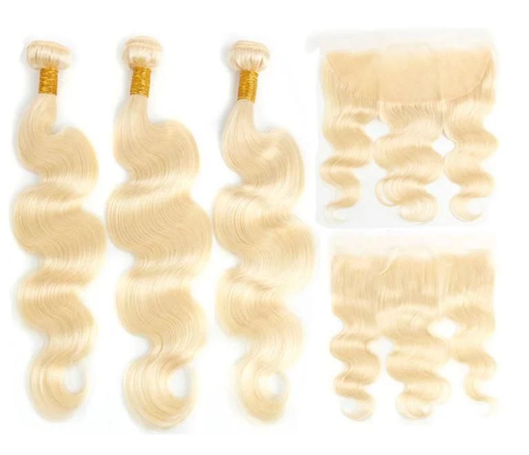 613 Color Hair Body Wave Bundles with 13X4 Lace Frontal