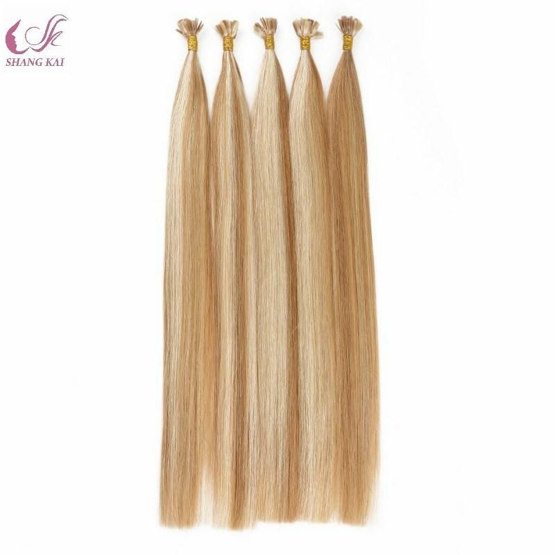 Cheap Wholesale Human Hair Extension Flat Tip Italy Keratin Pre Bonded Hair Extensions Flat Tip Hair