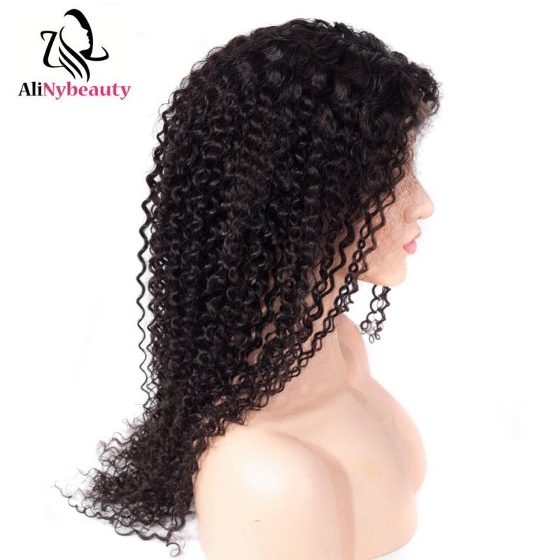 Wholesale Virgin Human Hair Jerry Curly Full Lace Wig