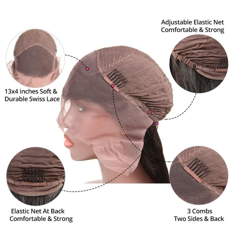 Indian Body Wave 100% Remy Human Hair Lace Front Wig