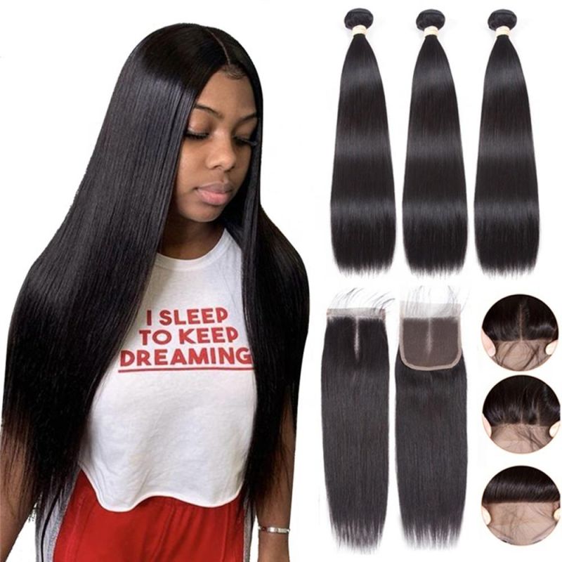 Kbeth Straight Real Human Hair Closure for Black Woman 22 Inch 11A Remy Bouncy Long Lasting 5*4 5*5 6*6 Lace Size Toupees Ready to Ship