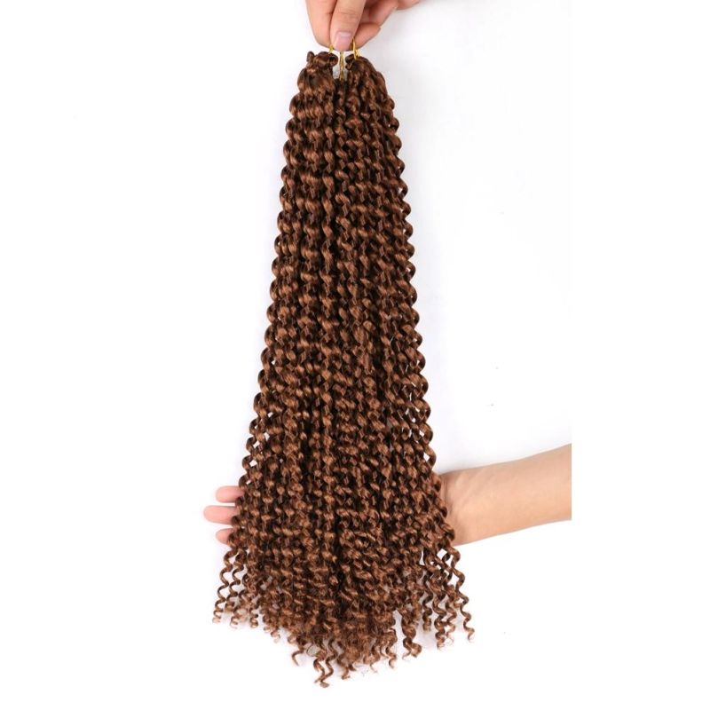 Wholesale Passion Twist Hair Water Wave Crochet Braids Spring Twist Curly Hair Braiding Synthetic Hair