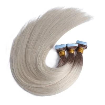 Cambodian 100% Raw Human Hair Straight Tape in Hair Extension