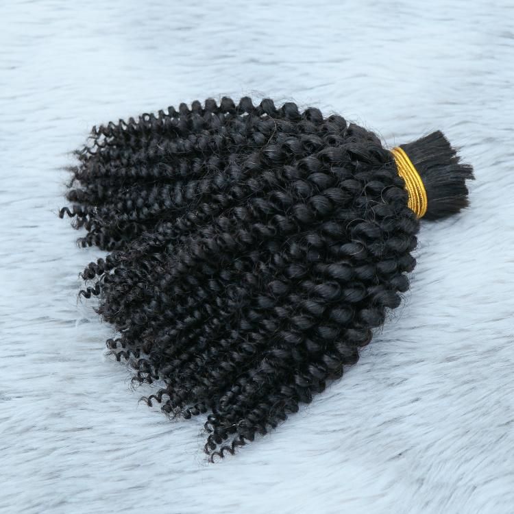 Wholesale Bulk Virgin Hair Raw Indian Human Hair Afro Curly Hair Bulk
