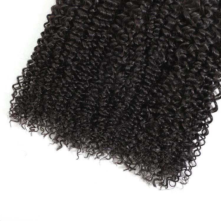 Luxuve Brazilian Jerry Curly Human Hair Bundles Weft and Hair Weave Bundles 100% Unprocessed Virgin Hair