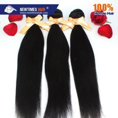 Silky Straight Natral Color Stock Indian Remy Human Hair Weft
